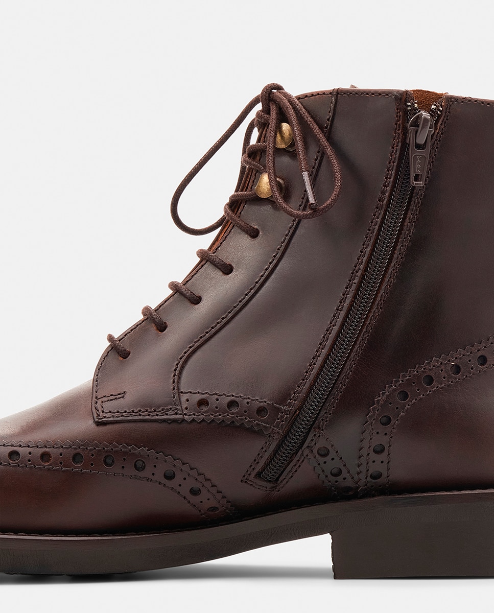 Botins em Pele PV Chelsea Castanho-4