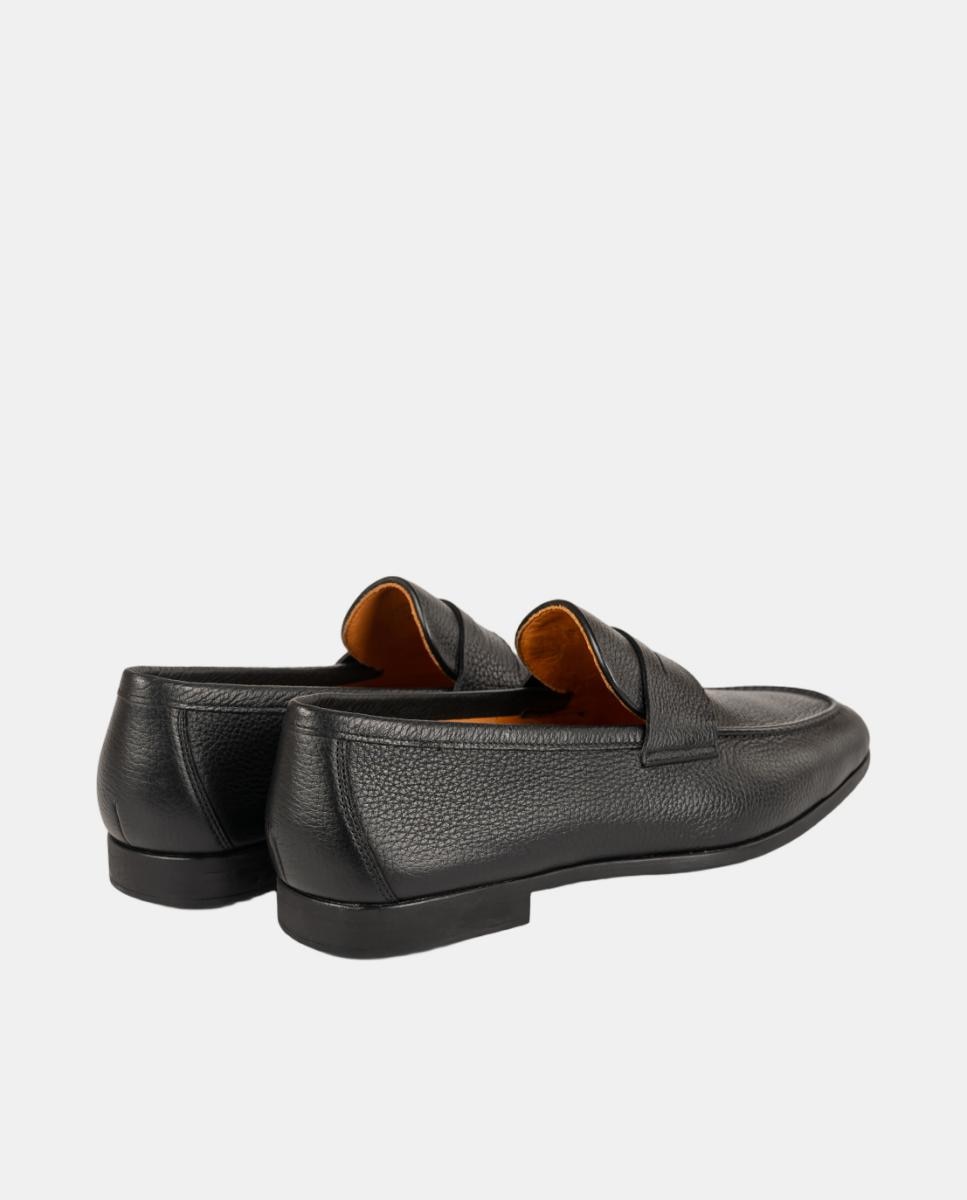 Mocassins de Travessão em Pele PG Aston Preto-3