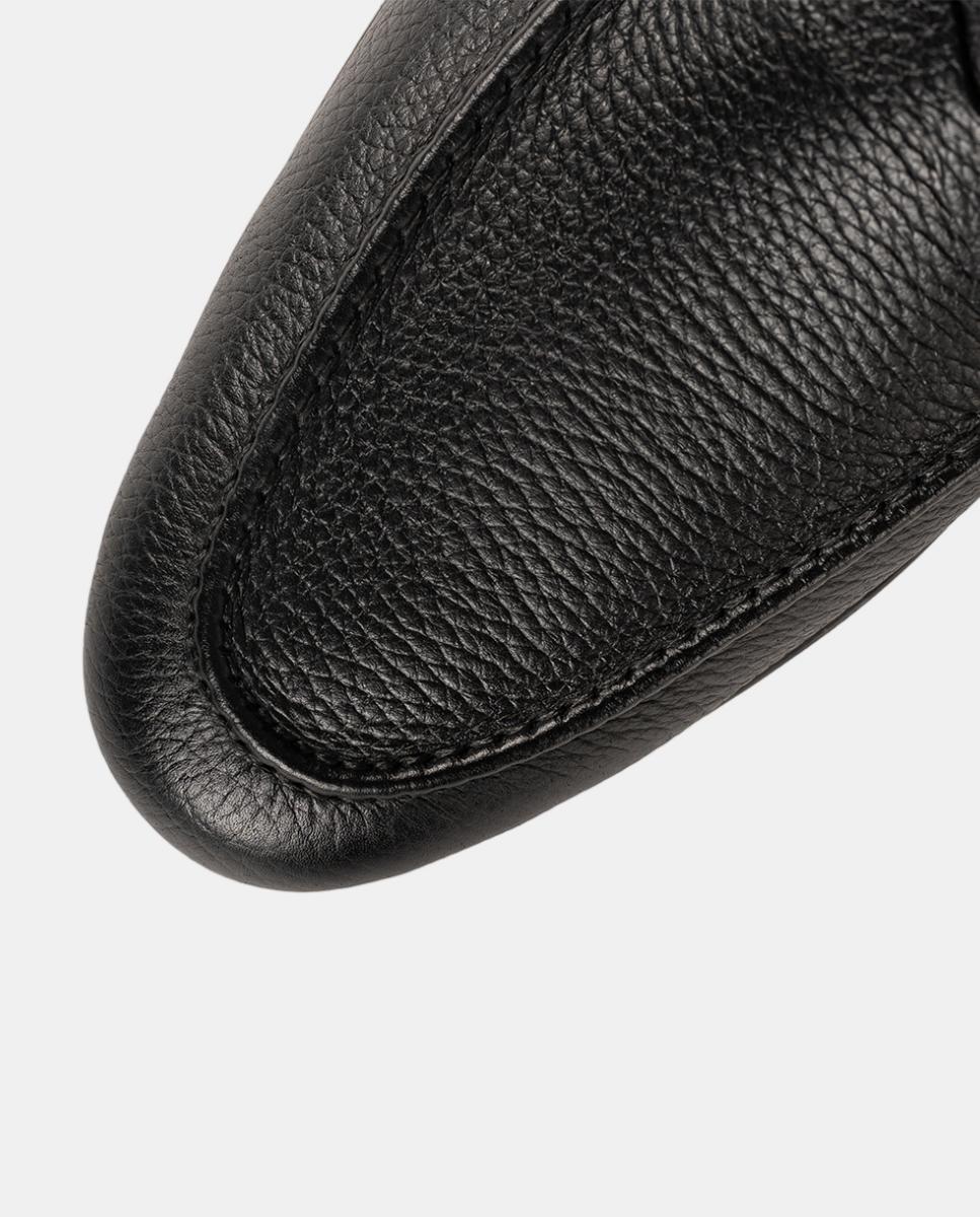 Mocassins de Travessão em Pele PG Aston Preto-6