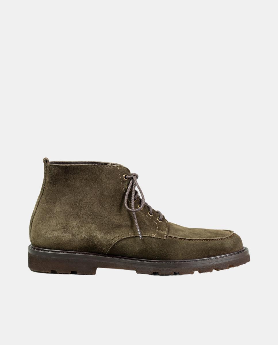 Imagem 0 de Botins atacadores pele homem piso borracha