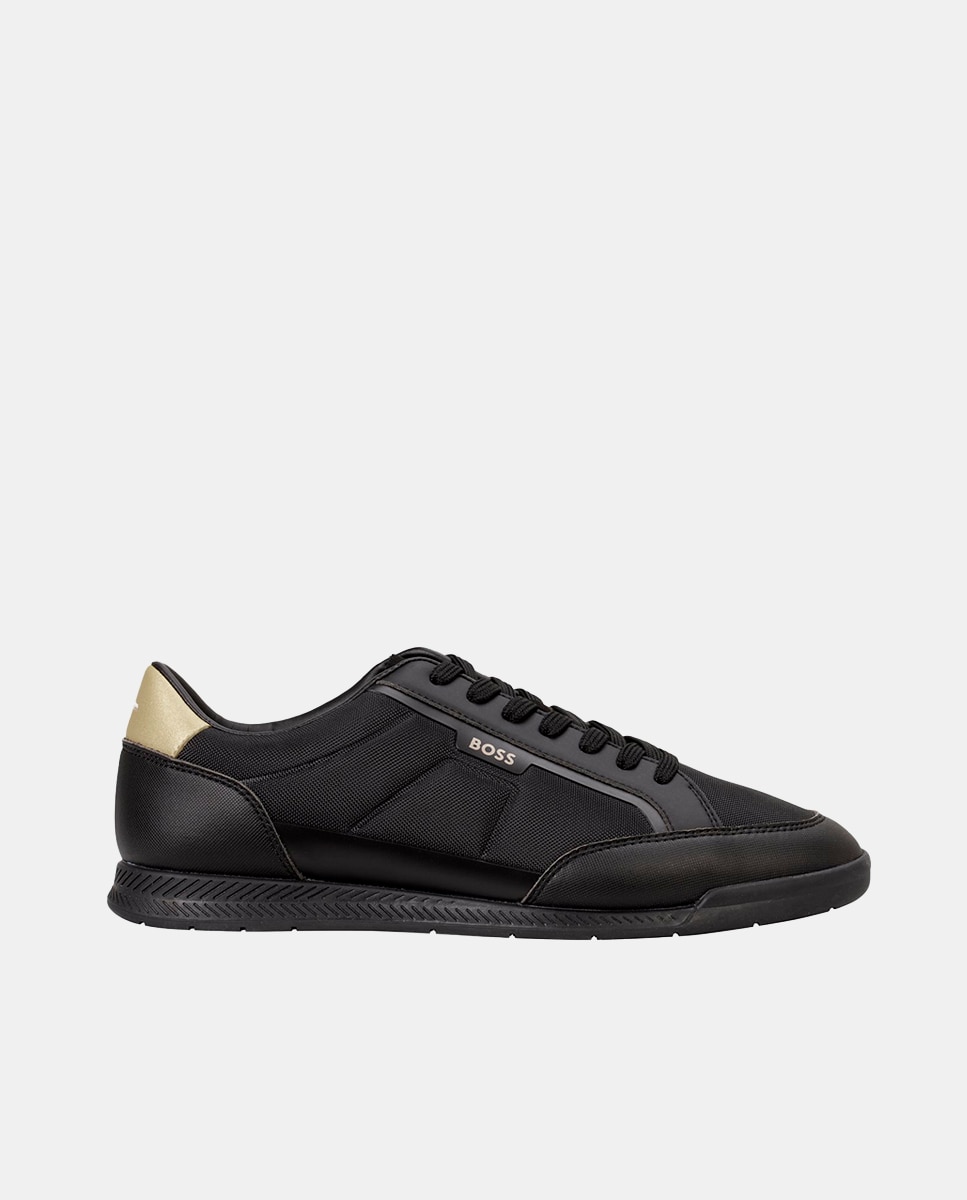 Sapatilhas com Atacadores Preto-1