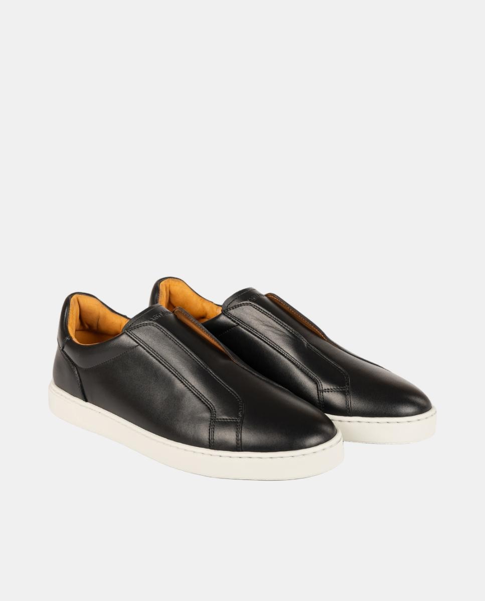 Sapatilhas Slip On em Pele Pg Nitro Preto-2