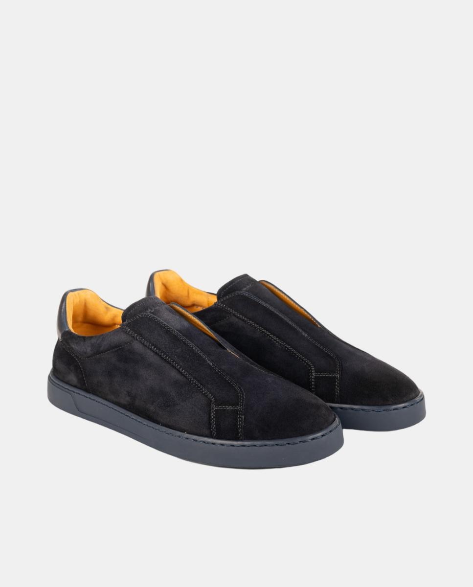 Sapatilhas Slip On em Pele Pg Nitro Azul-marinho-2