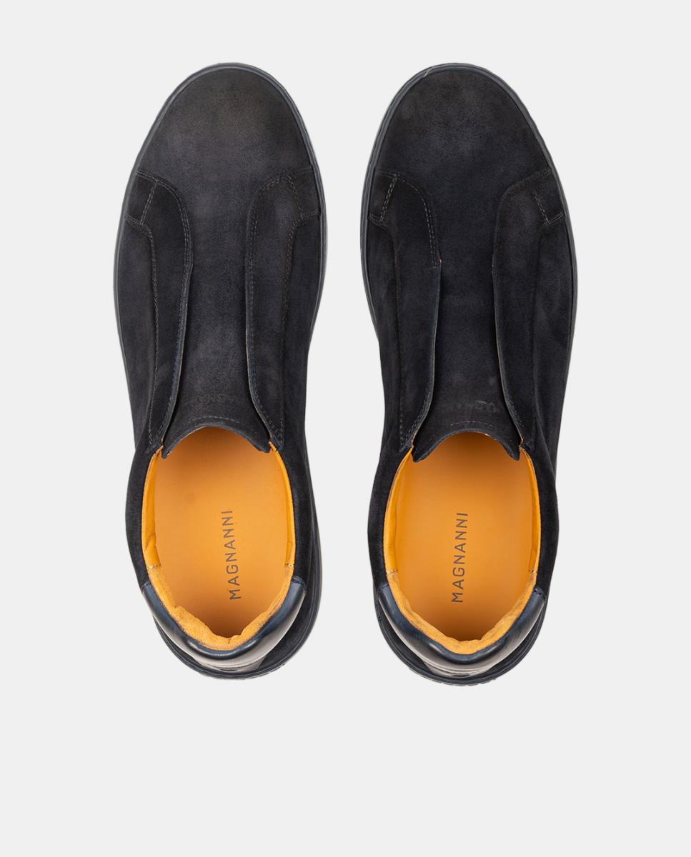 Sapatilhas Slip On em Pele Pg Nitro Azul-marinho-4