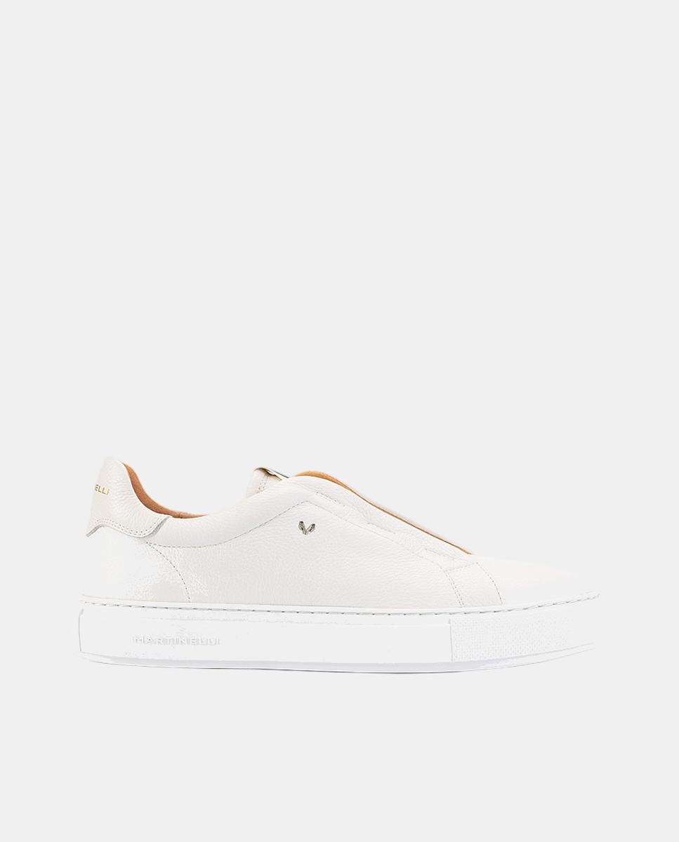 Sapatilhas com Elásticos Branco Osso-4