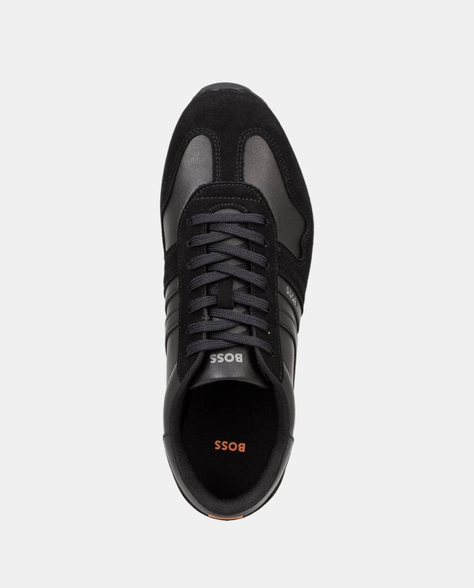 Zapatilla tipo running piso goma - BOSS Orange - Negro Negro-3