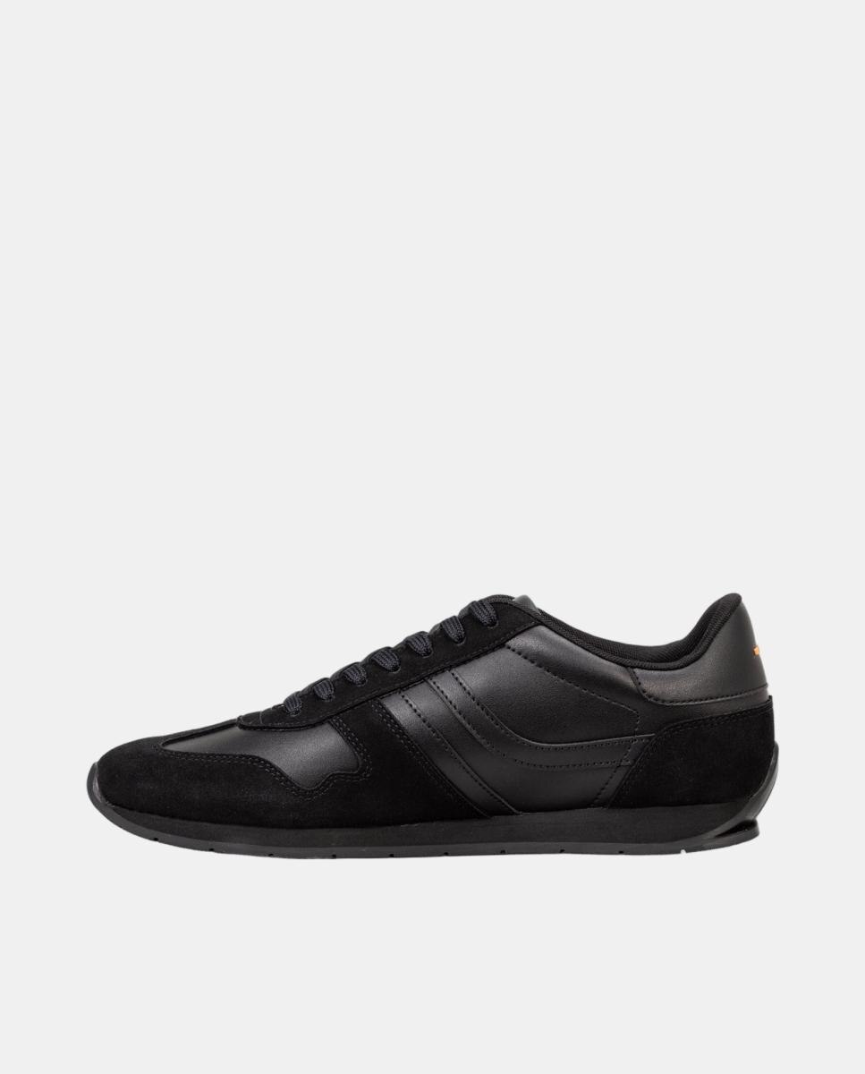 Zapatilla tipo running piso goma - BOSS Orange - Negro Negro-5