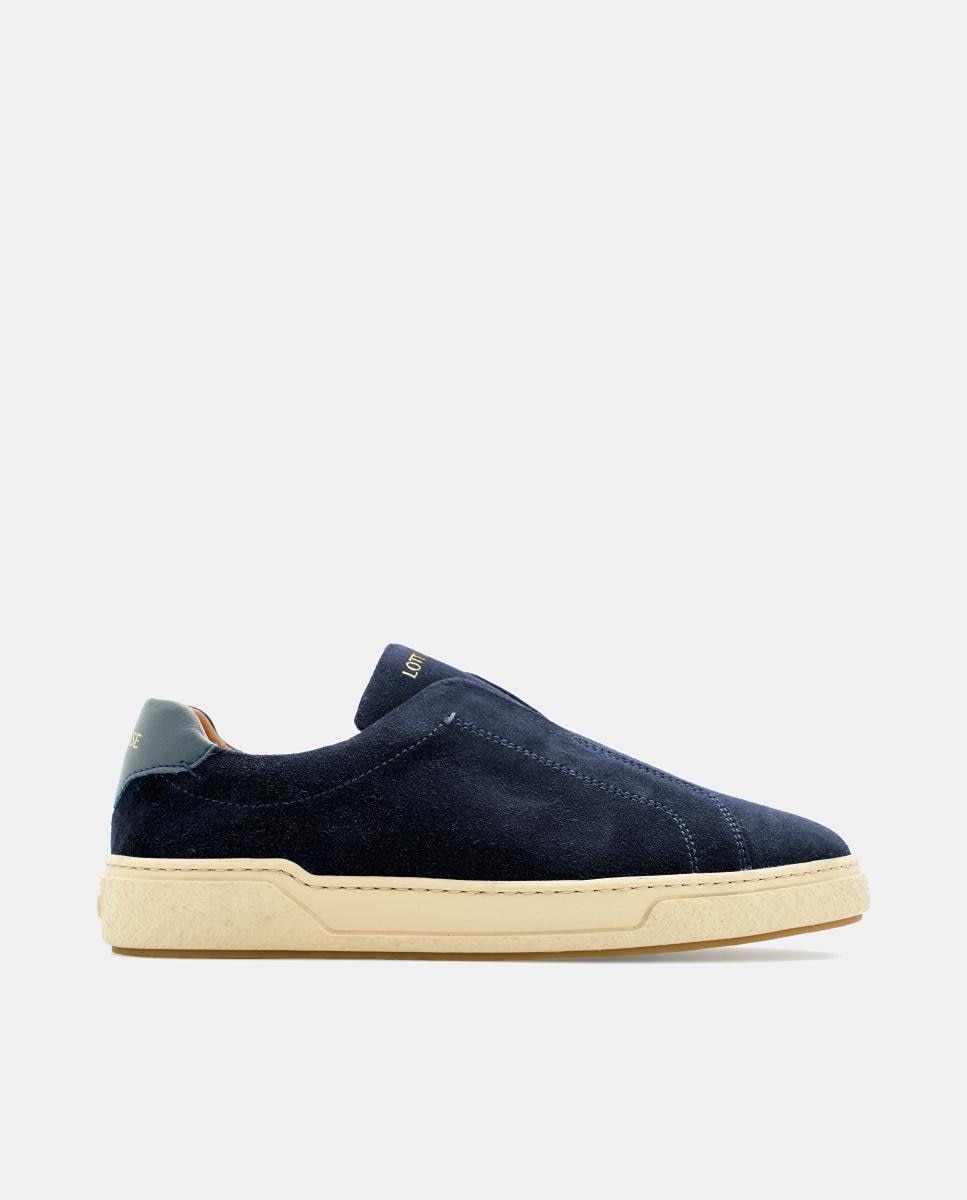 Imagen 0 de Zapato deportivo slip-in hombre piel ante Azul marino