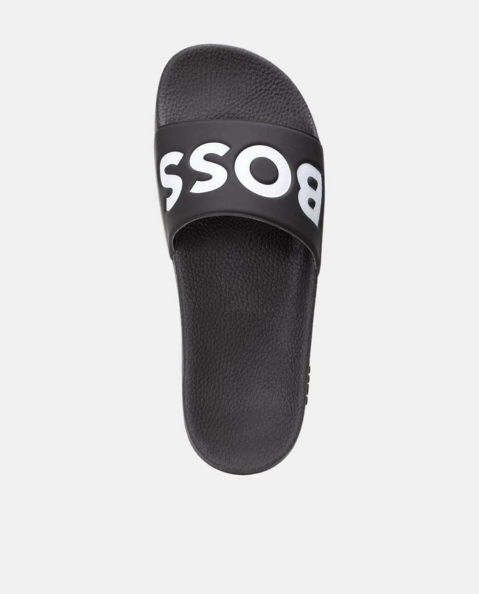 Chanclas de pala de hombre con logo - Boss - Negro Negro-3