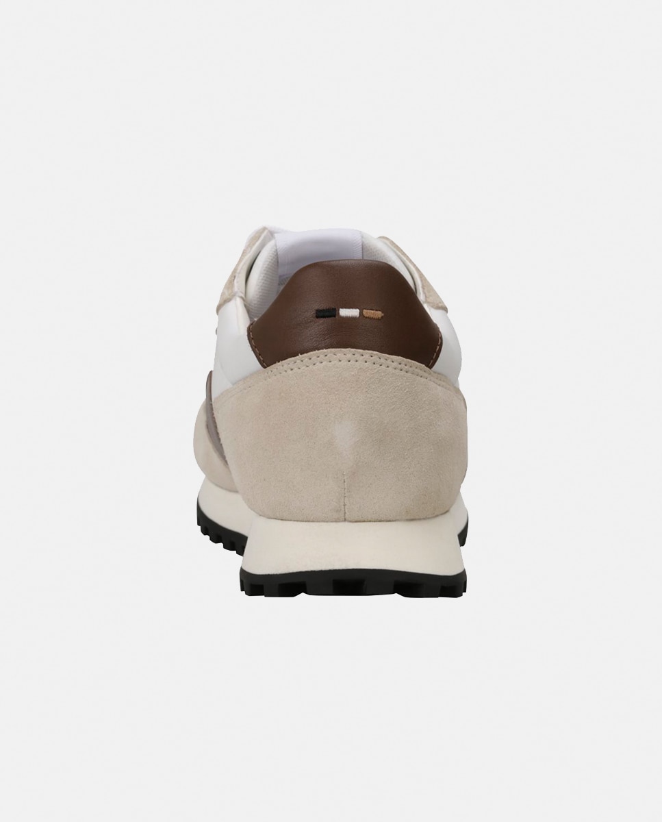 Sapatilhas com Atacadores Castanho Suave-3