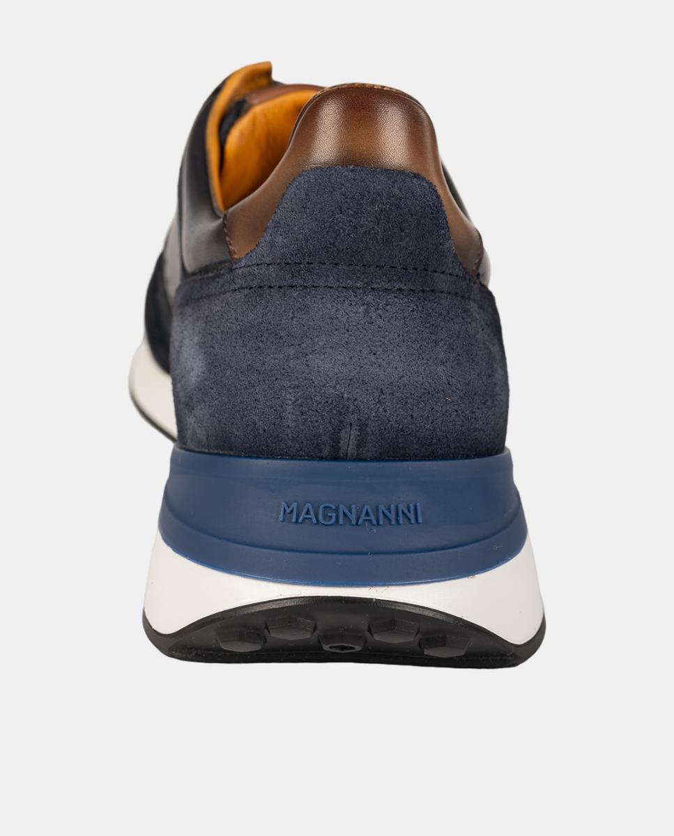 Sapatilhas de Running de Atacadores em Pele PG Grafton Azul-escuro-6