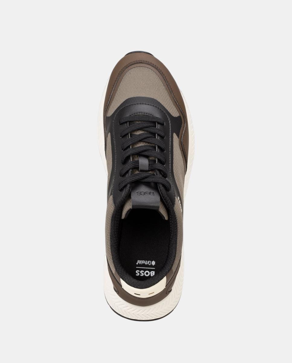 Zapatilla deportiva - Boss - Marrón caramelo Marrón caramelo-3