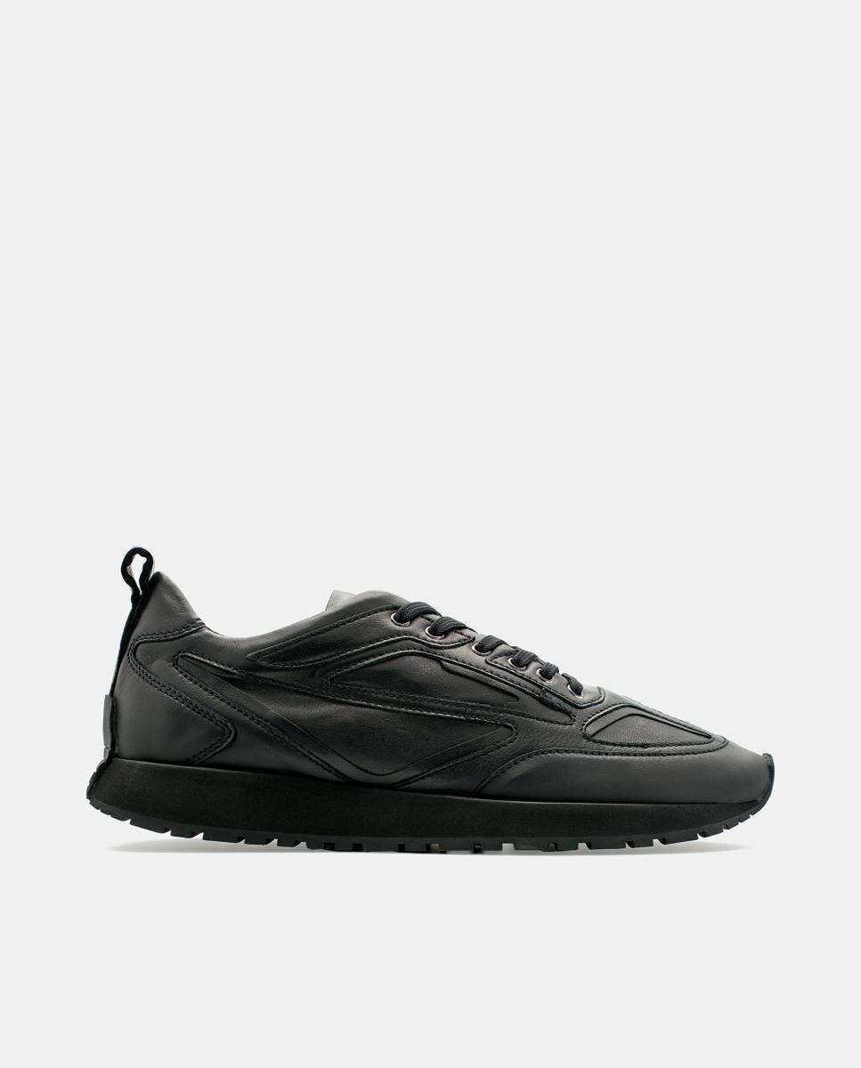 Imagen 0 de Zapato deportivo running hombre piel Negro