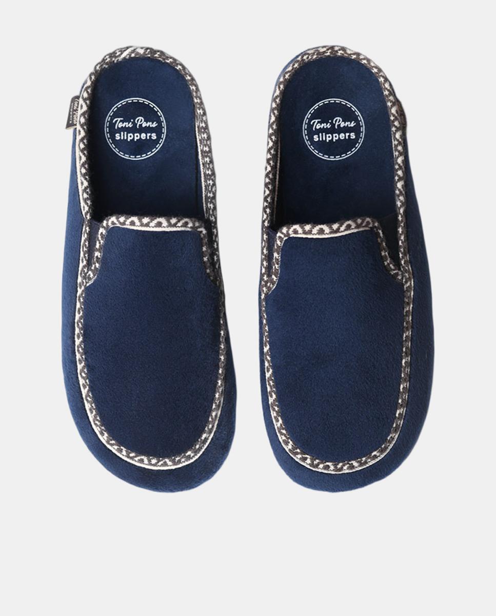 Zapatillas de casa abiertas - Toni Pons - Azul oscuro Azul oscuro-3