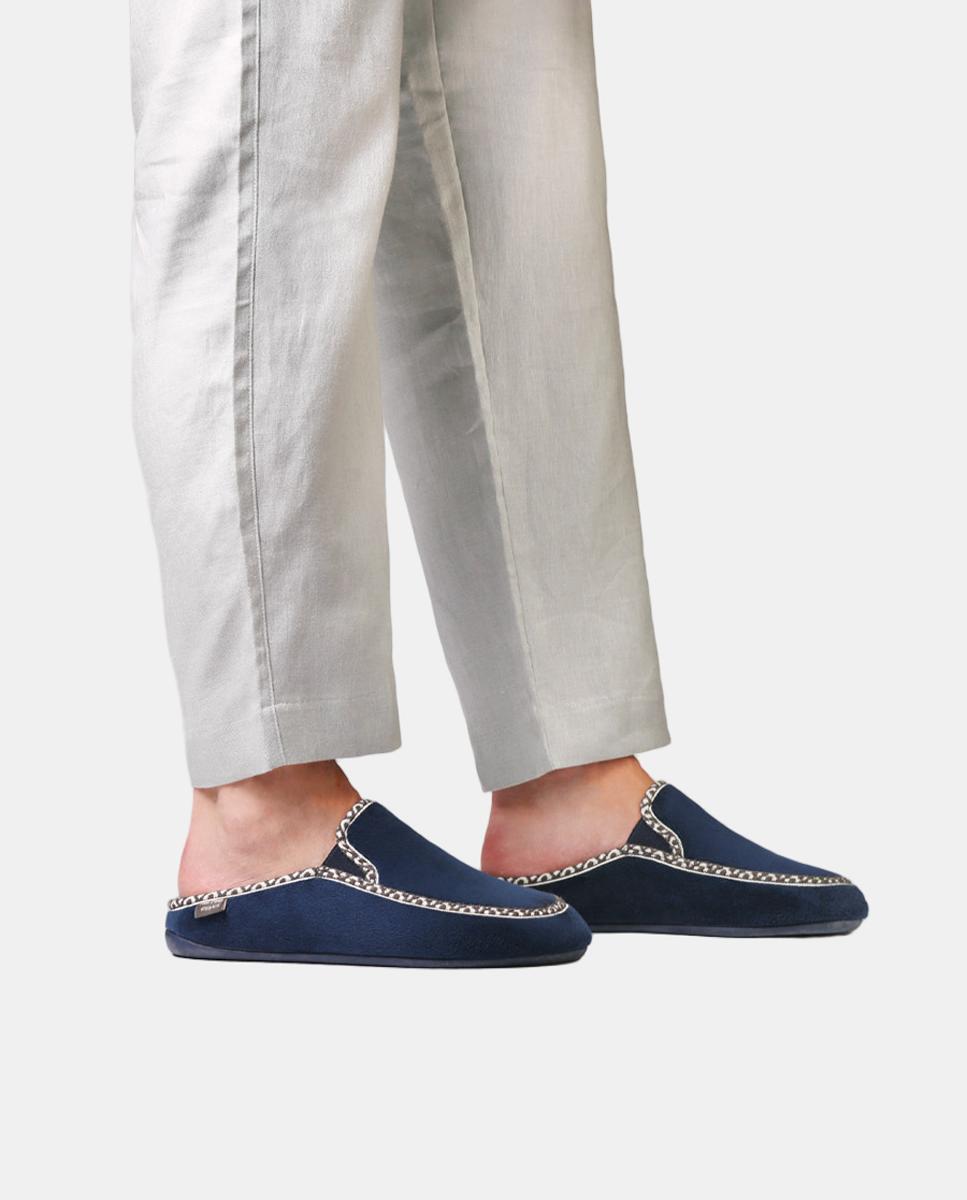 Zapatillas de casa abiertas - Toni Pons - Azul oscuro Azul oscuro-4