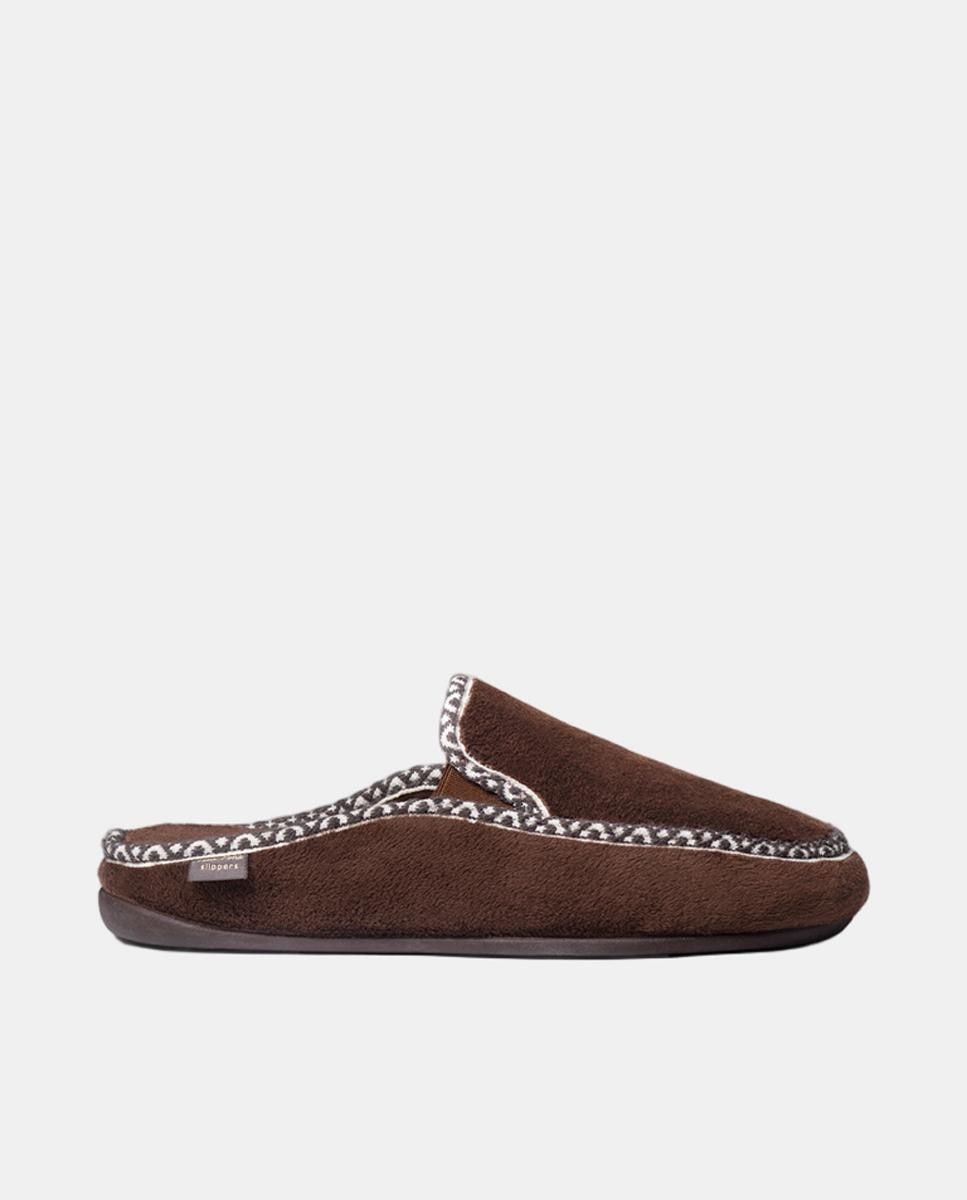 Zapatillas de casa abiertas - Toni Pons - Marrón oscuro Marrón oscuro-1
