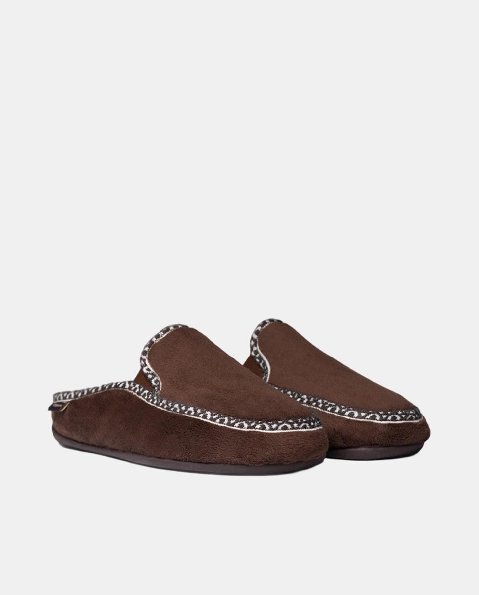 Zapatillas de casa abiertas - Toni Pons - Marrón oscuro Marrón oscuro-2
