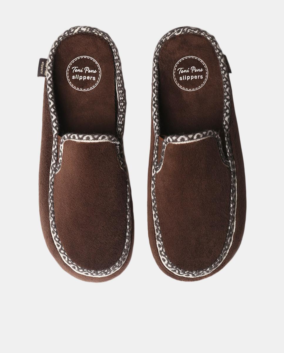 Zapatillas de casa abiertas - Toni Pons - Marrón oscuro Marrón oscuro-3