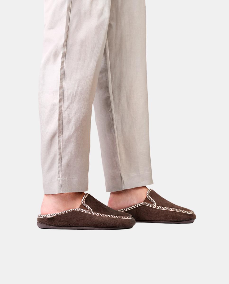 Zapatillas de casa abiertas - Toni Pons - Marrón oscuro Marrón oscuro-4