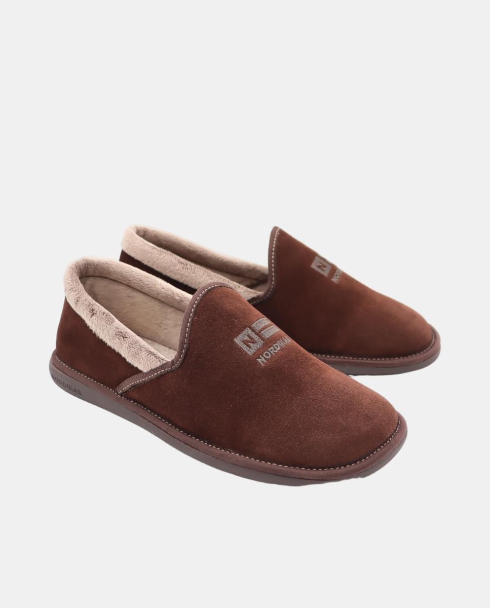 Pantufas em Croute Castanho-escuro-2