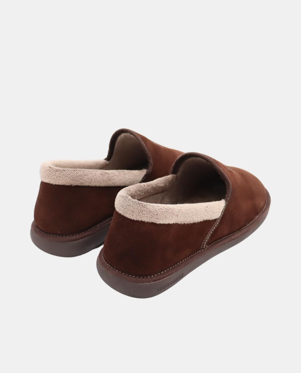 Pantufas em Croute Castanho-escuro-3