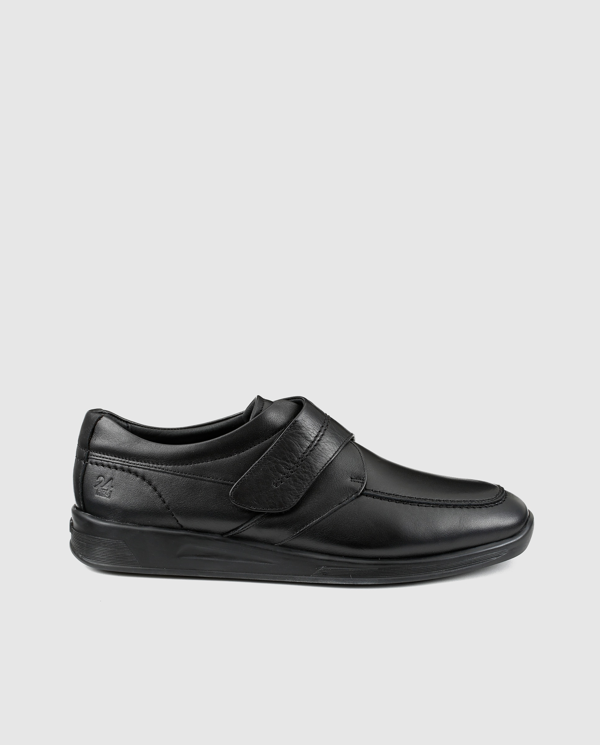 Imagem 0 de Sapatos pretos com fecho aderente