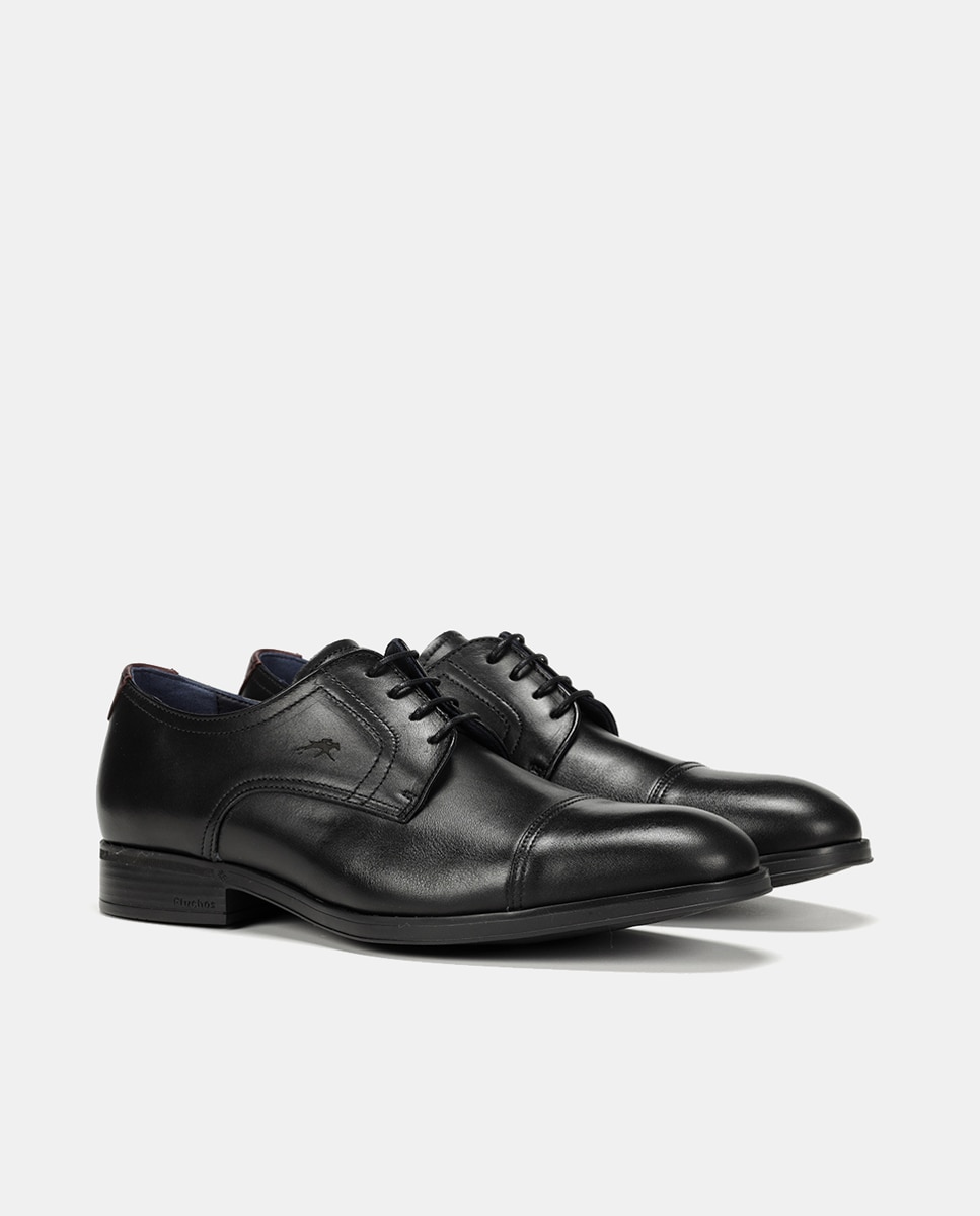 Zapatos de cordones Asgard de hombre en piel con puntera recta - Fluchos - Negro Negro-2