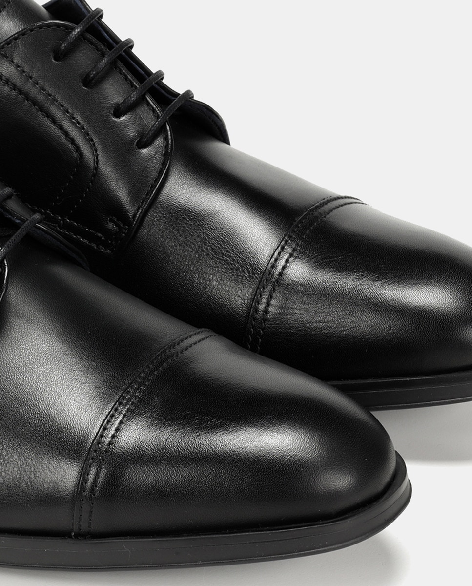 Zapatos de cordones Asgard de hombre en piel con puntera recta - Fluchos - Negro Negro-5