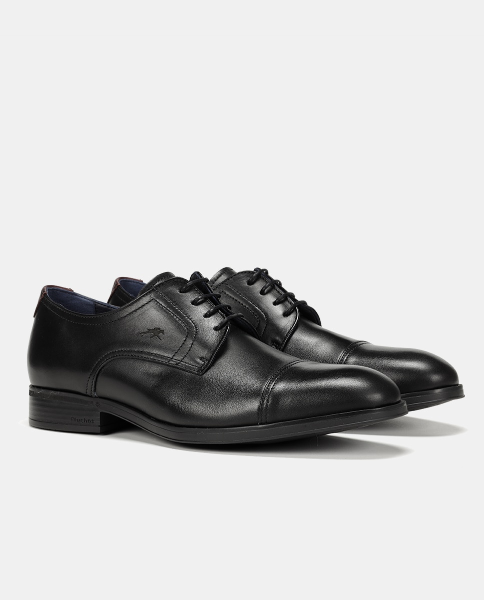 Zapatos de cordones Asgard de hombre en piel con puntera recta - Fluchos - Negro Negro-7
