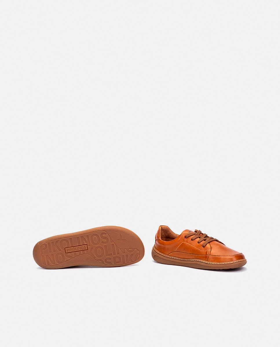 Sapatilhas em Pele - Preto Castanho-5