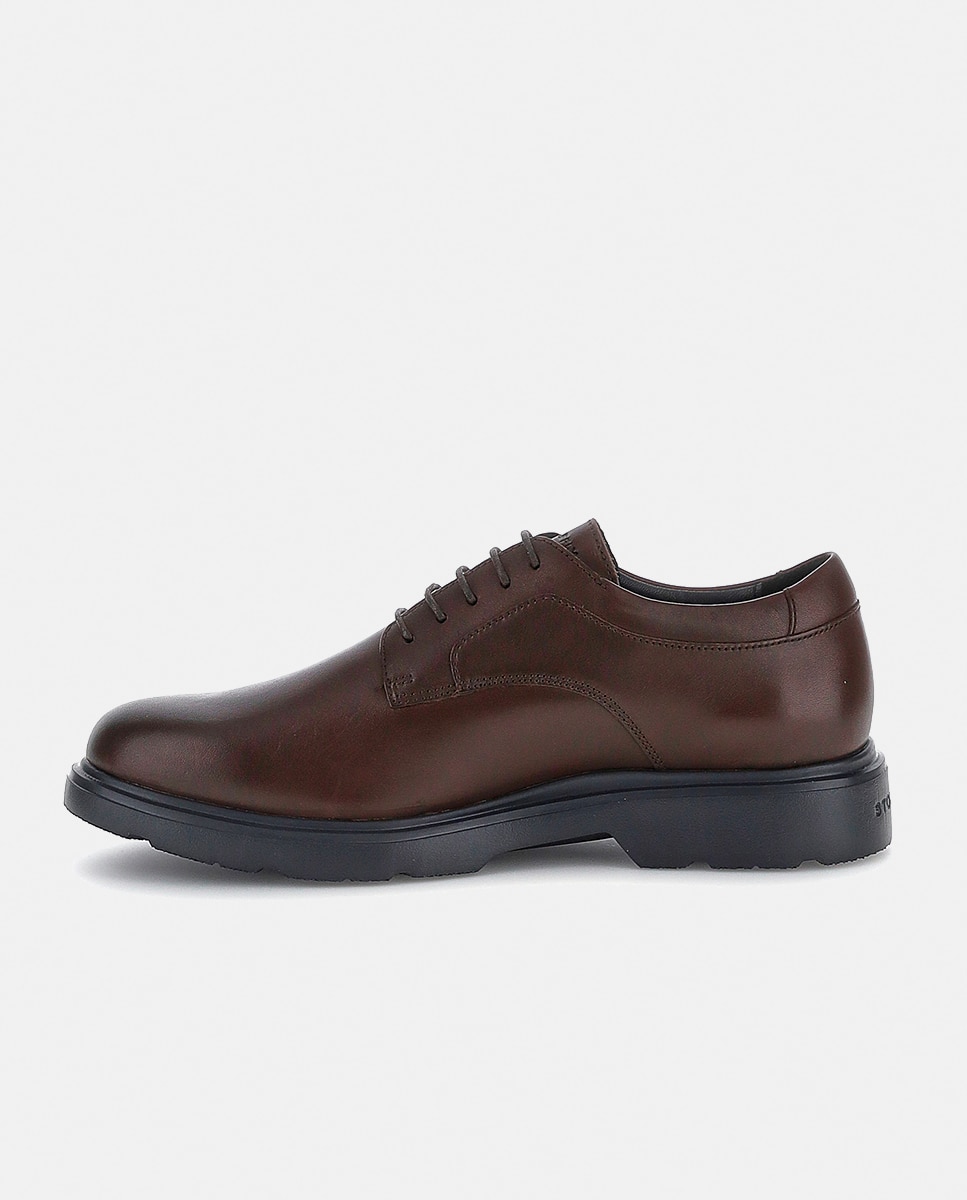 Imagen 3 de Blucher de hombre en piel - Stonefly - Marrón oscuro Marrón oscuro