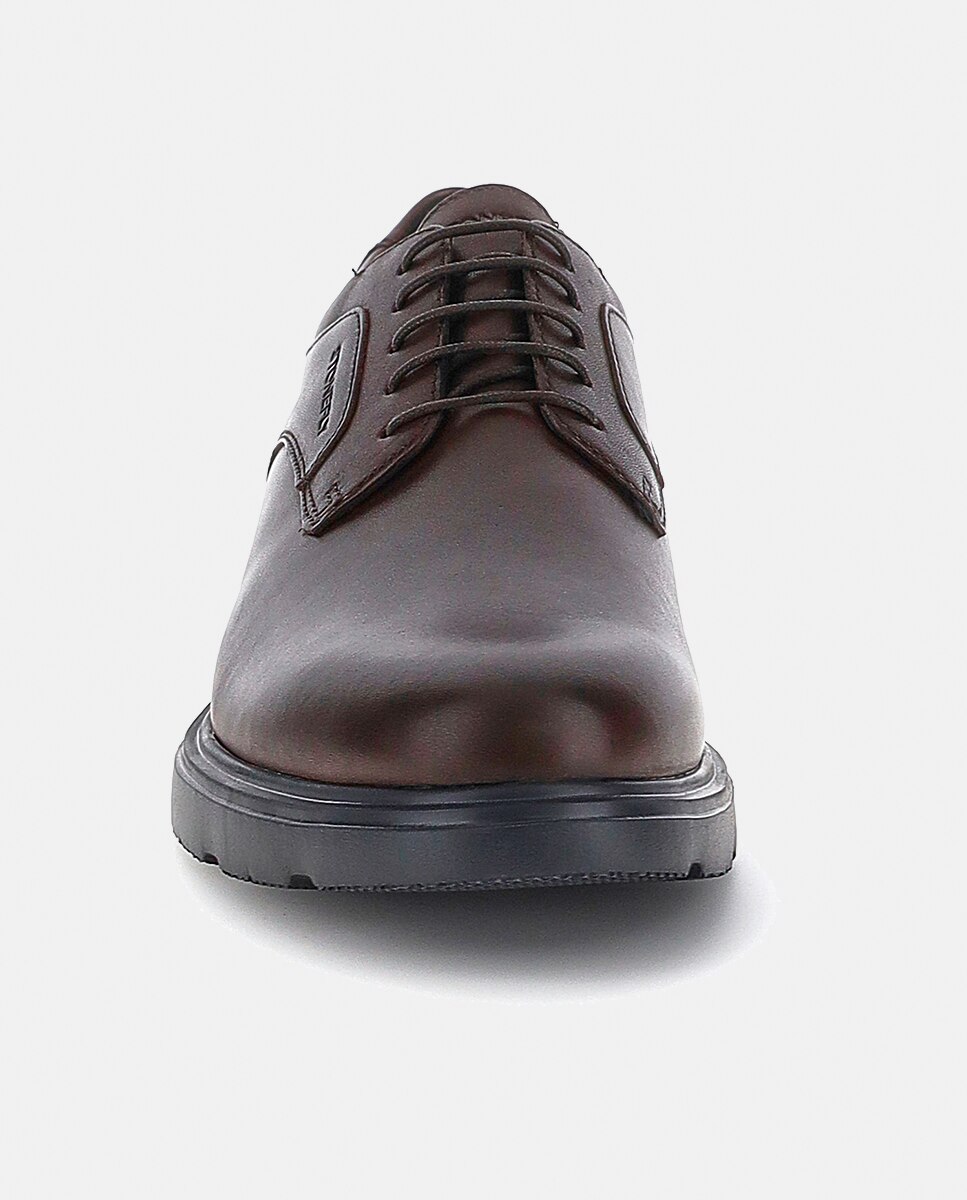 Imagen 4 de Blucher de hombre en piel - Stonefly - Marrón oscuro Marrón oscuro