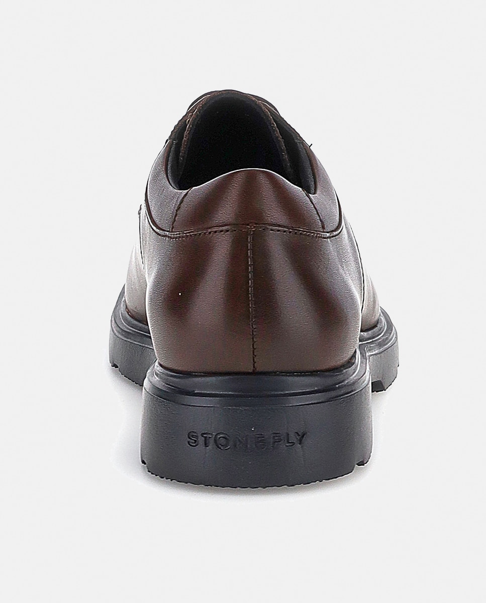 Imagen 5 de Blucher de hombre en piel - Stonefly - Marrón oscuro Marrón oscuro