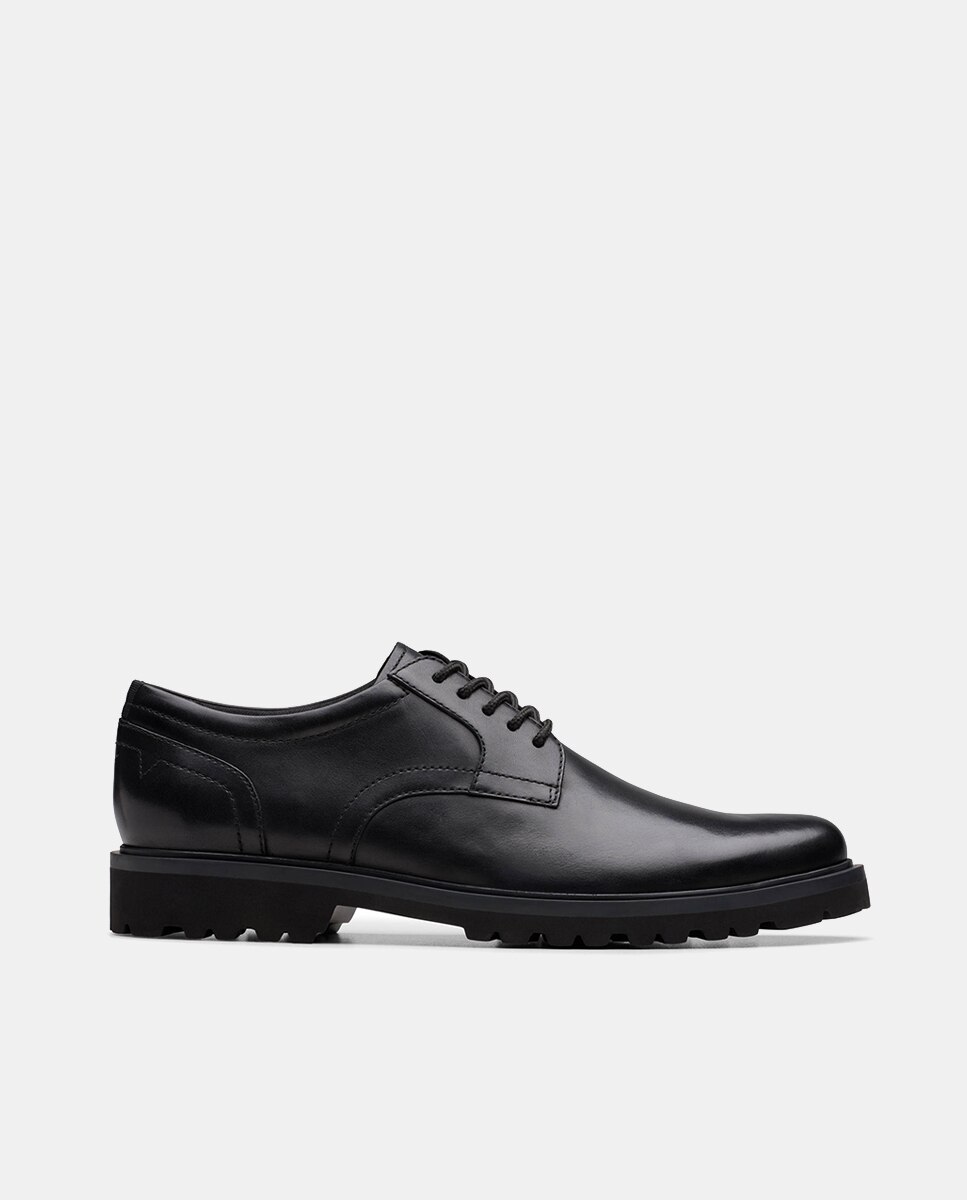 Sapatos de Atacadores Lace Preto-1