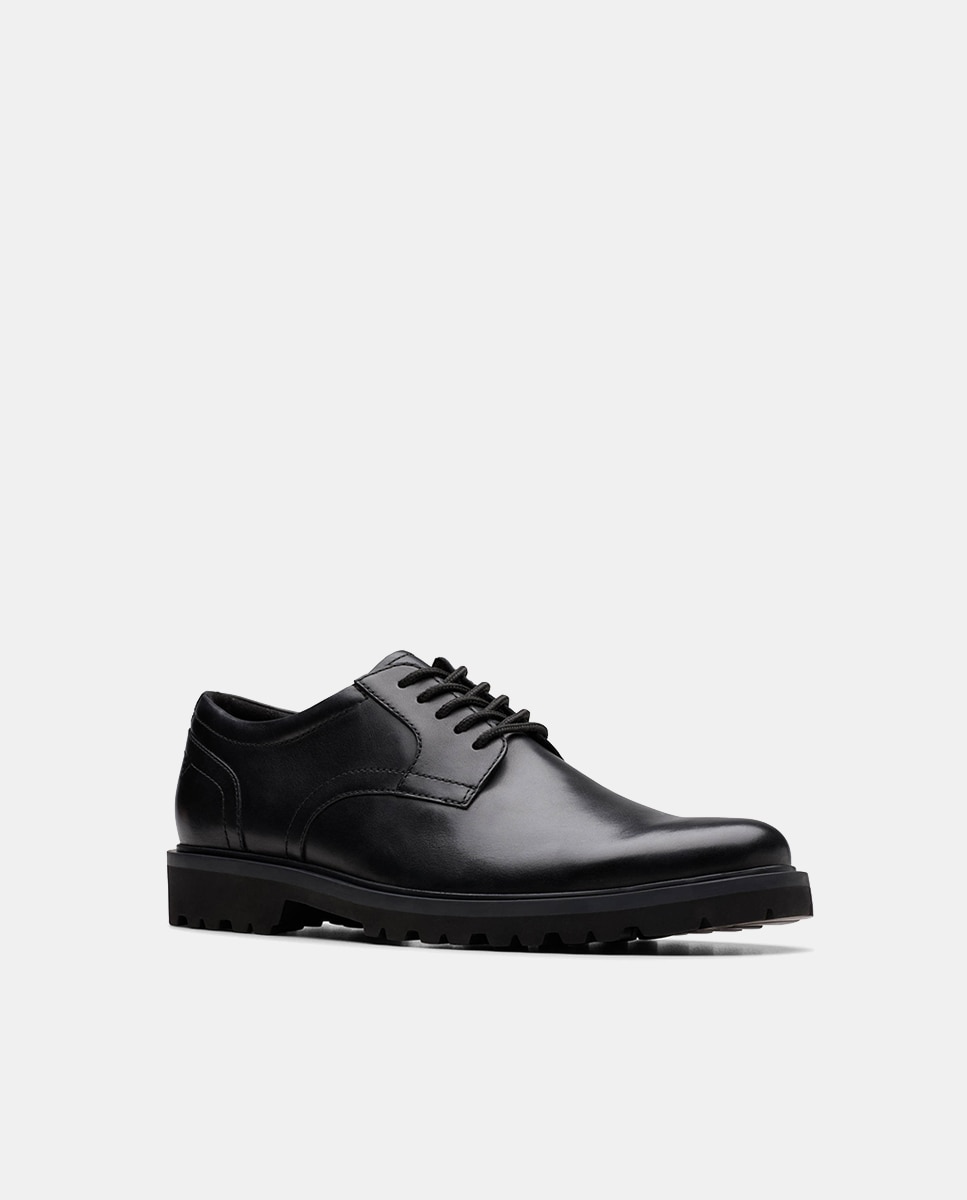 Sapatos de Atacadores Lace Preto-2