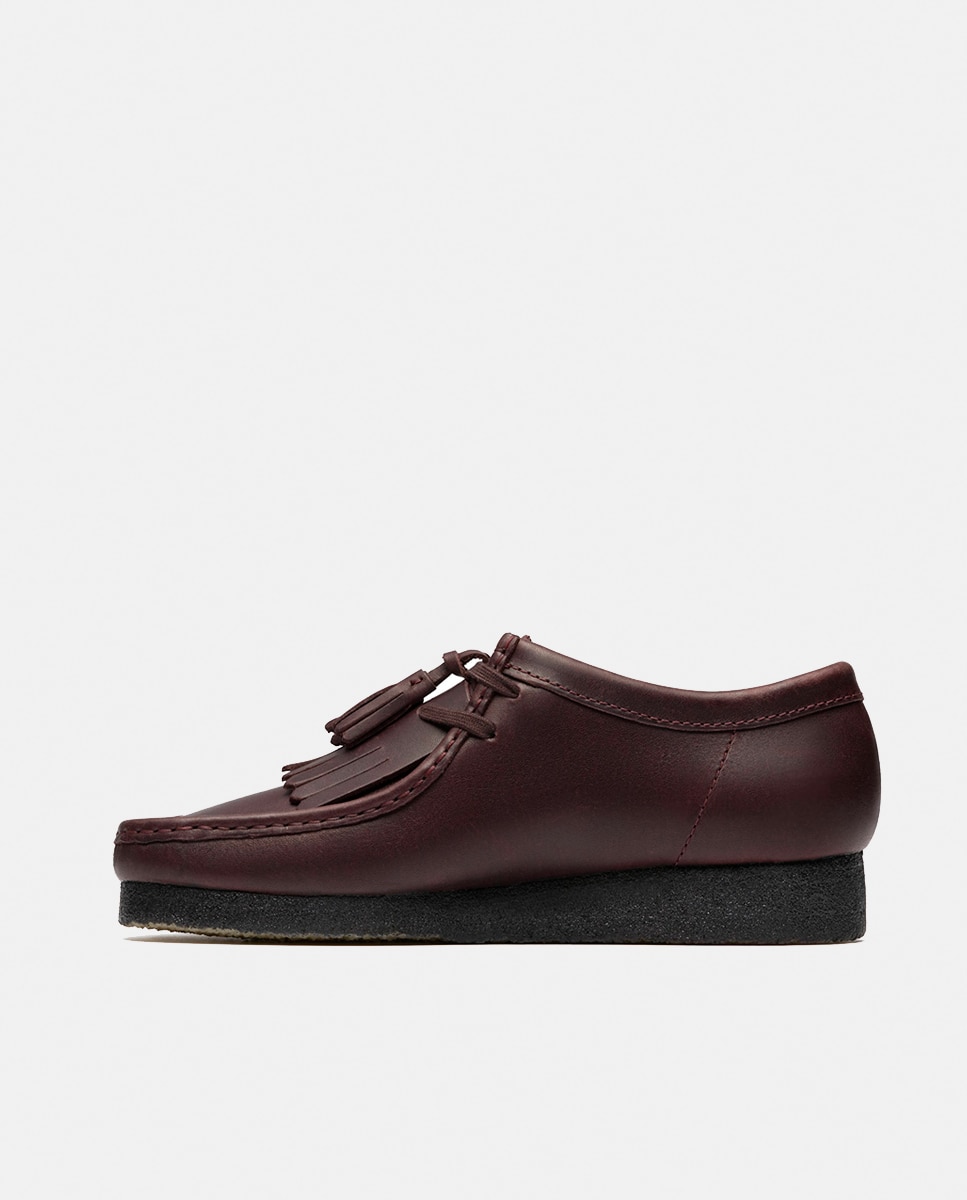 Sapatos de Atacadores Wallabee Púrpura-3