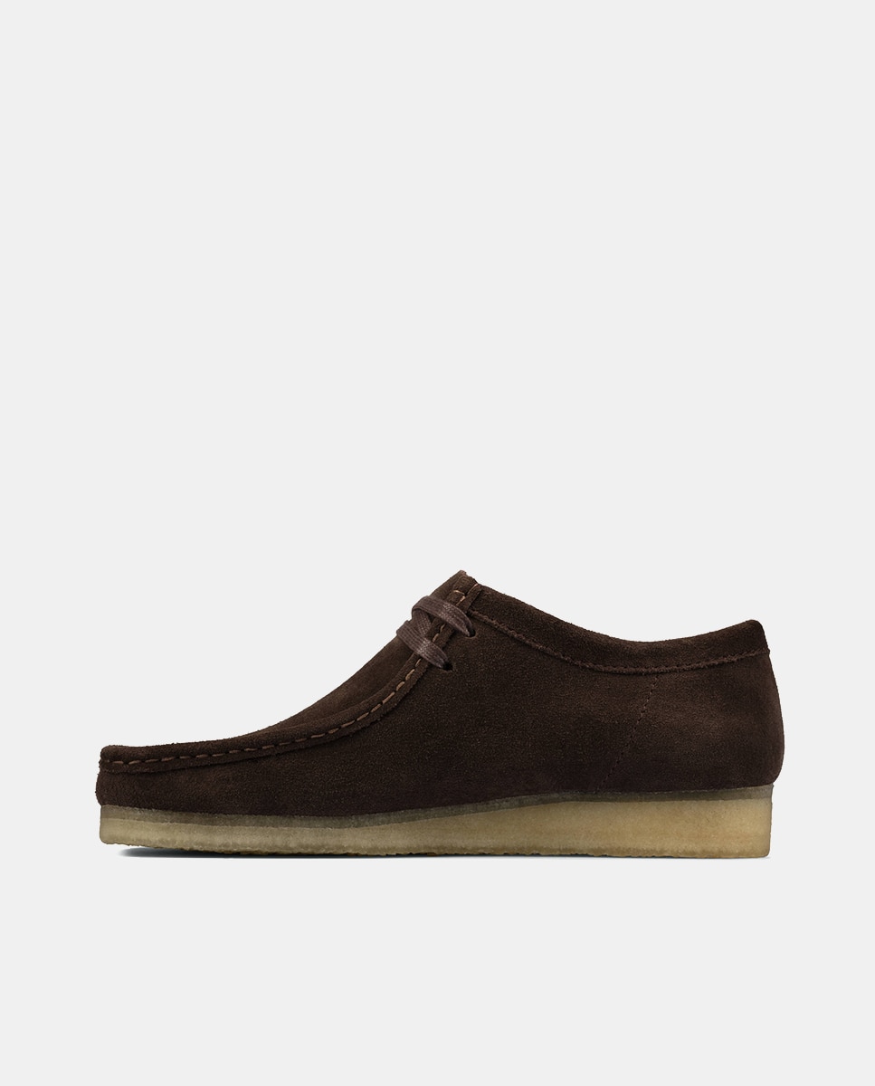 Sapatos de Atacadores Wallabee Castanho-escuro-3
