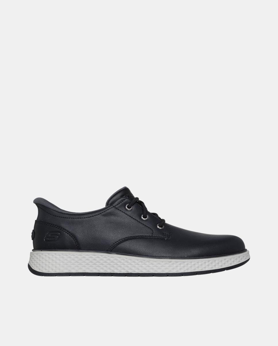 Zapato casual piel con slip ins - Skechers - Negro mate Negro mate-1