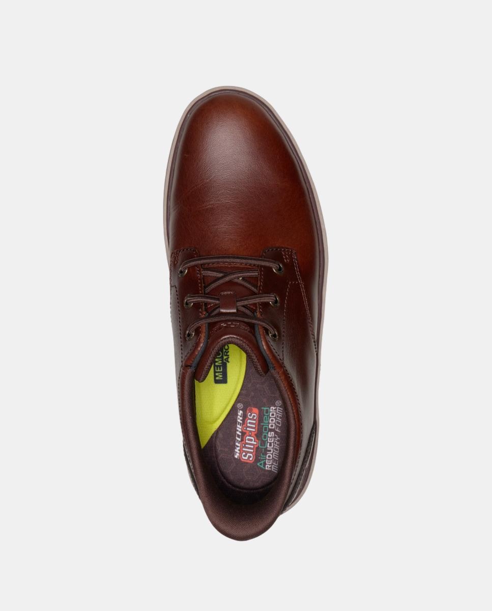 Zapato casual piel con slip ins - Skechers - Cuero Cuero-2