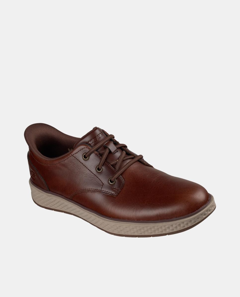 Zapato casual piel con slip ins - Skechers - Cuero Cuero-3