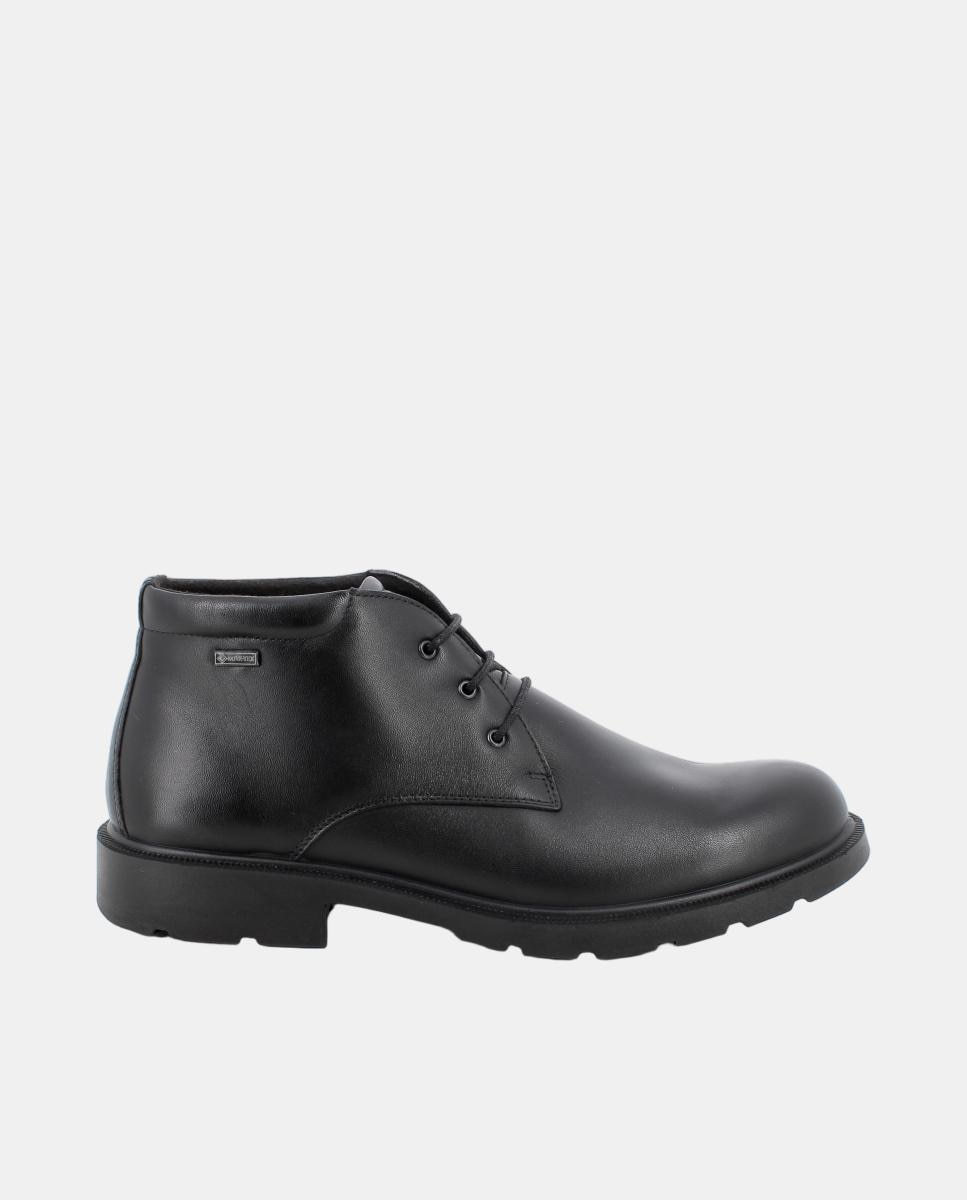 Imagen 1 de Zapato de caballero, en piel con forro goretex, cierre de cordones Negro
