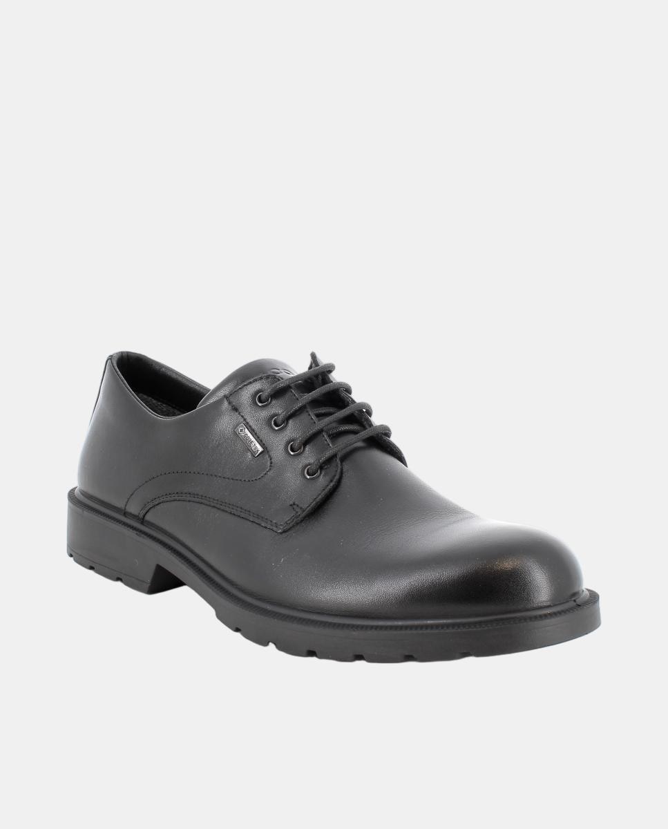 Imagen 2 de Zapato de caballero, en piel con forro goretex, cierre de cordones - Igi&Co - Negro Negro