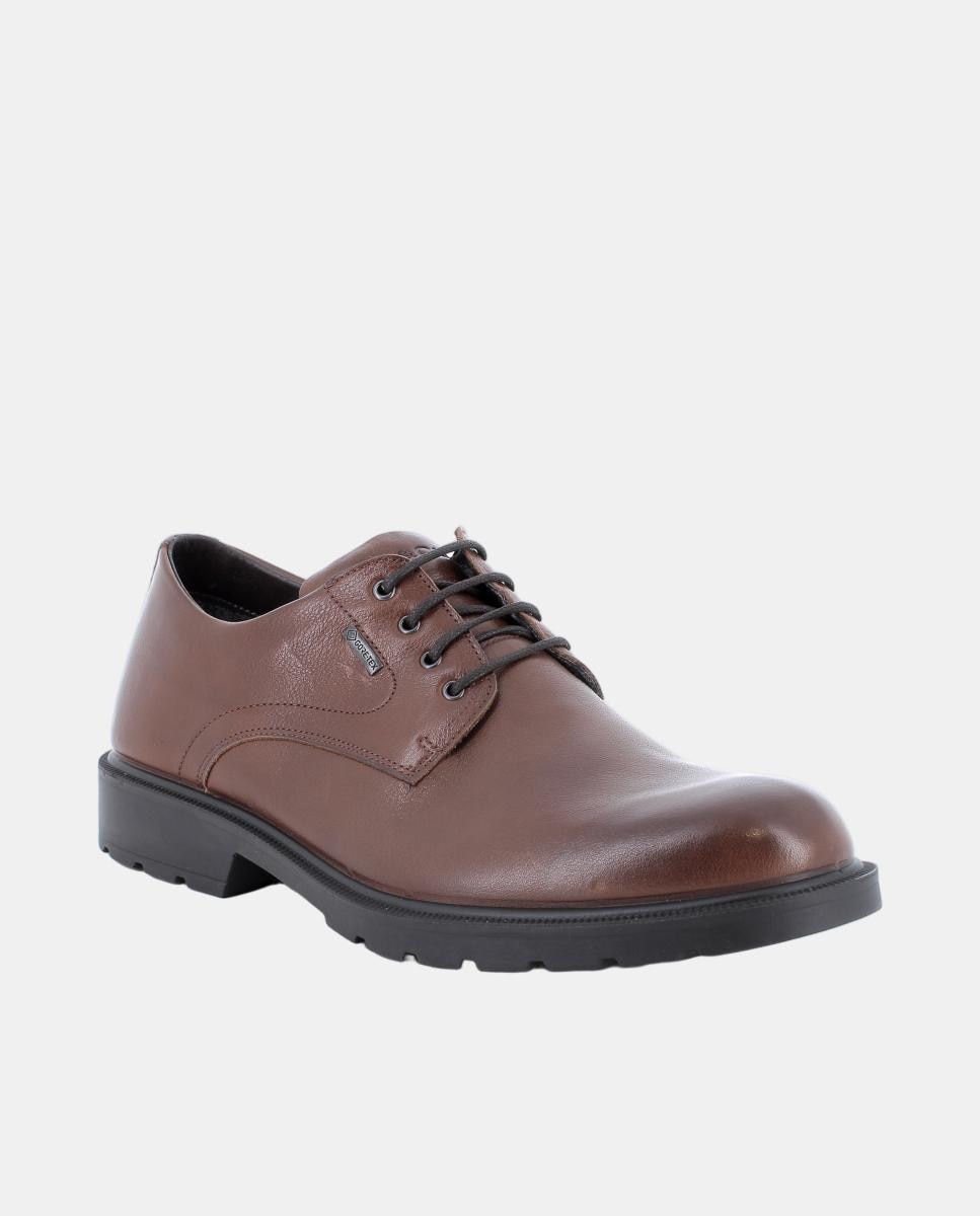 Sapatos em Pele com Forro Goretex e Fecho de Atacadores Couro-2
