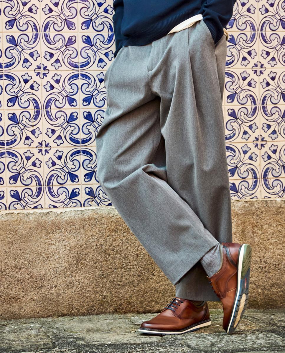 Imagen 8 de Zapatos de cordones de hombre de piel con plantilla extraíble - Pikolinos - Marrón Marrón