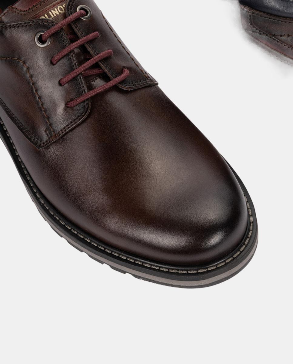 Imagen 4 de Zapatos de cordones de hombre de piel con plantilla extraíble - Pikolinos - Marrón oscuro Marrón oscuro