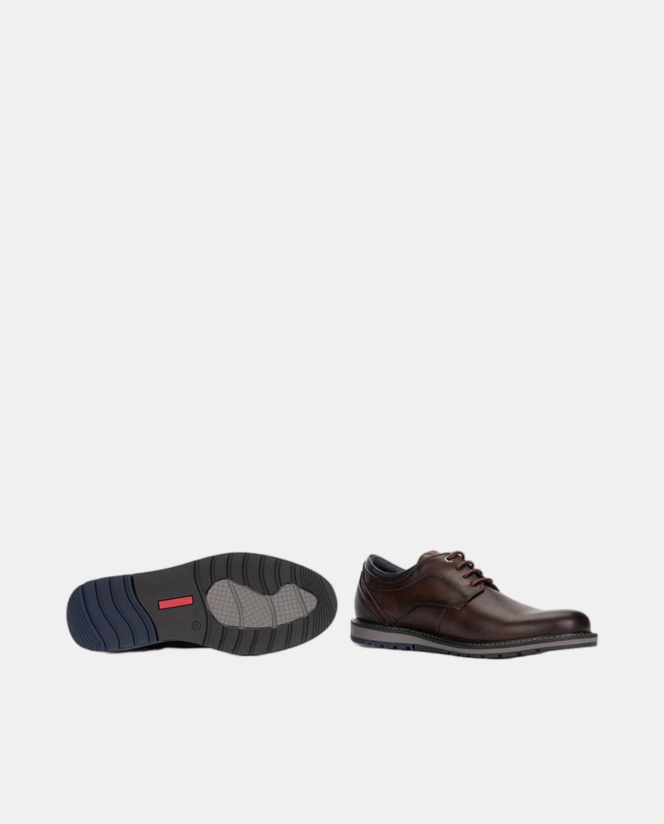 Imagen 5 de Zapatos de cordones de hombre de piel con plantilla extraíble - Pikolinos - Marrón oscuro Marrón oscuro