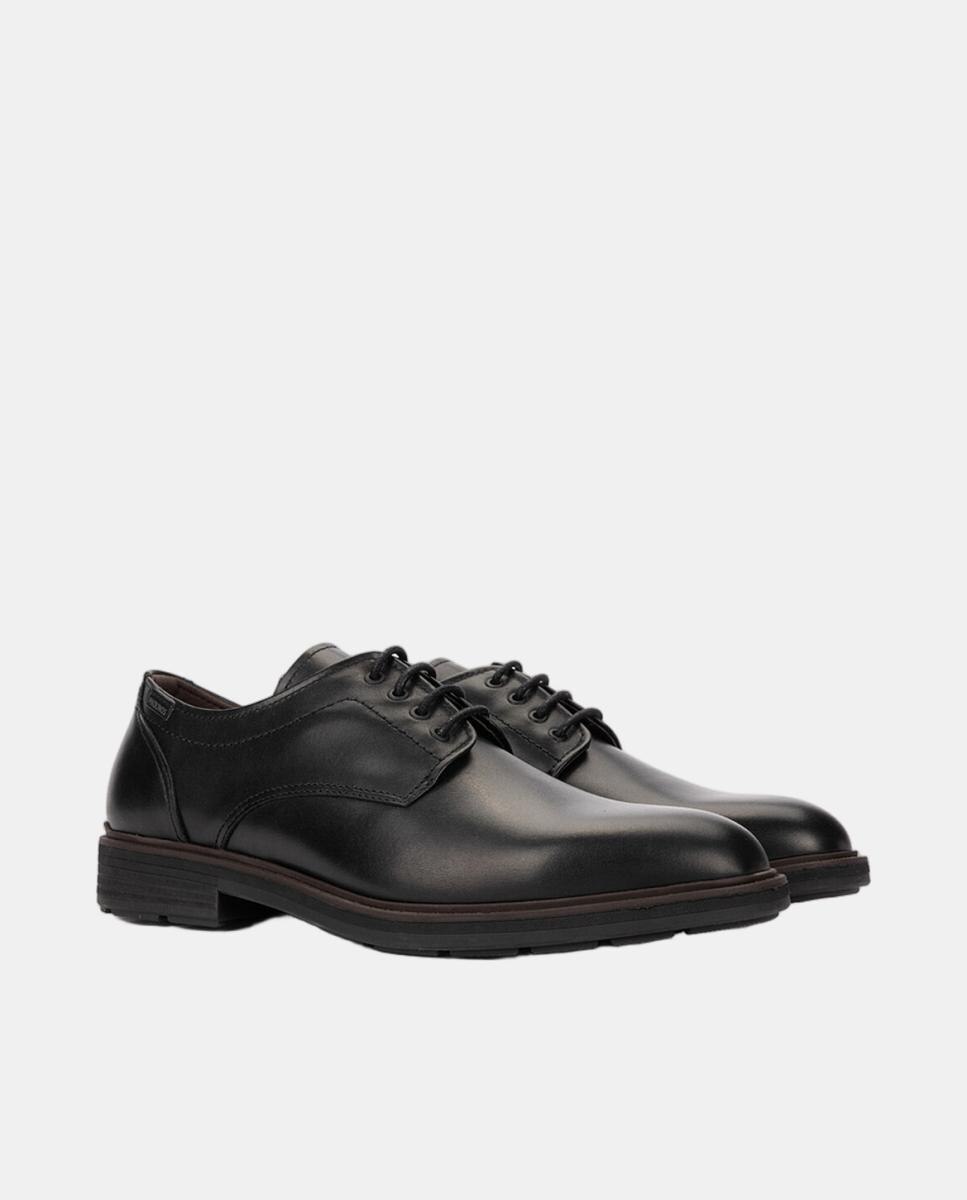 Sapatos de Atacadores em Pele com Palmilha Amovível Castanho-escuro-2
