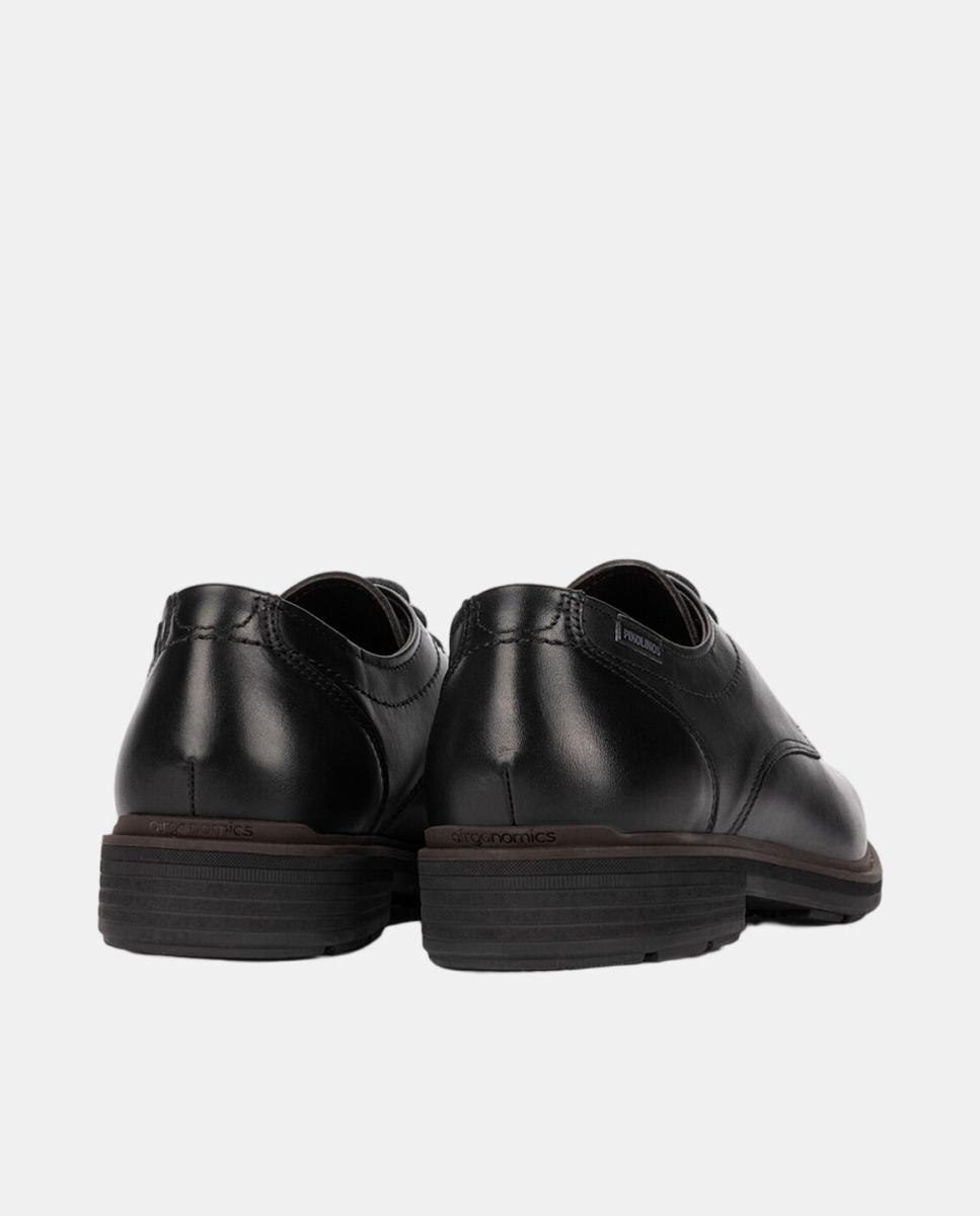 Sapatos de Atacadores em Pele com Palmilha Amovível Castanho-escuro-3