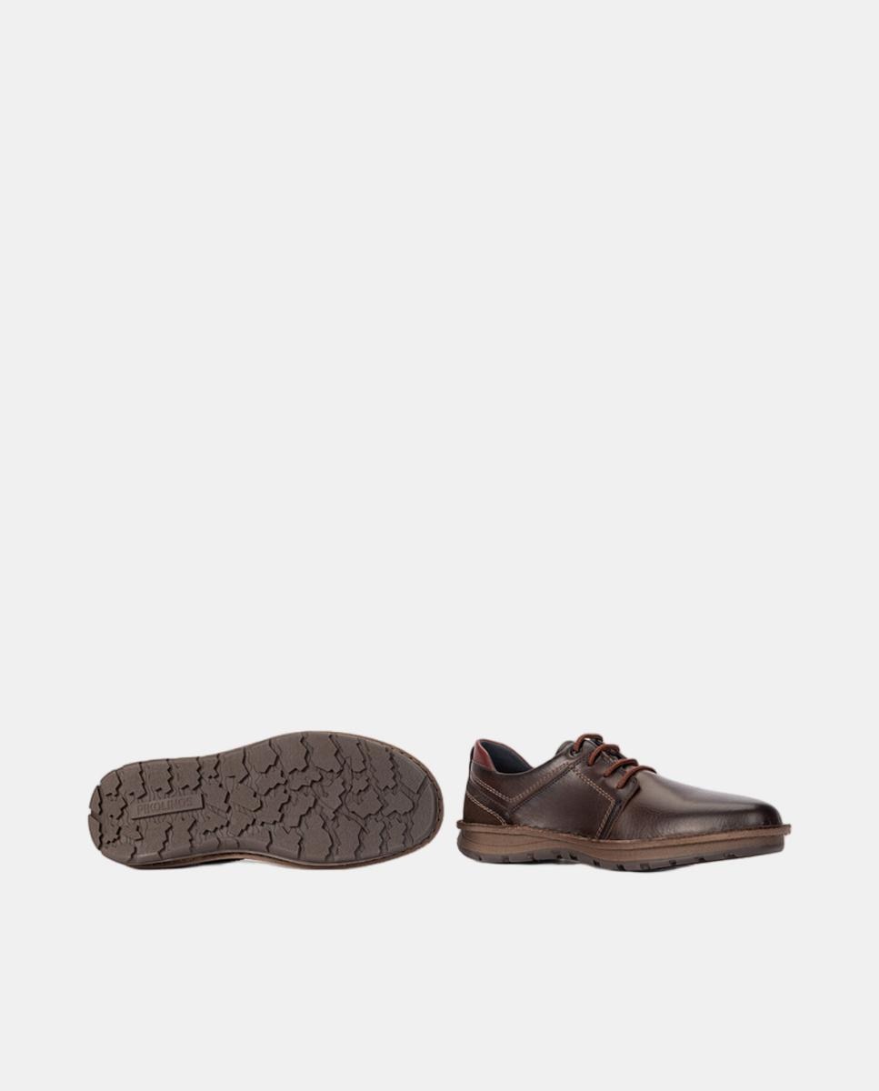Sapatos de Atacadores em Pele com Sola Extraligeira e Palmilha Amovível Castanho-escuro-5