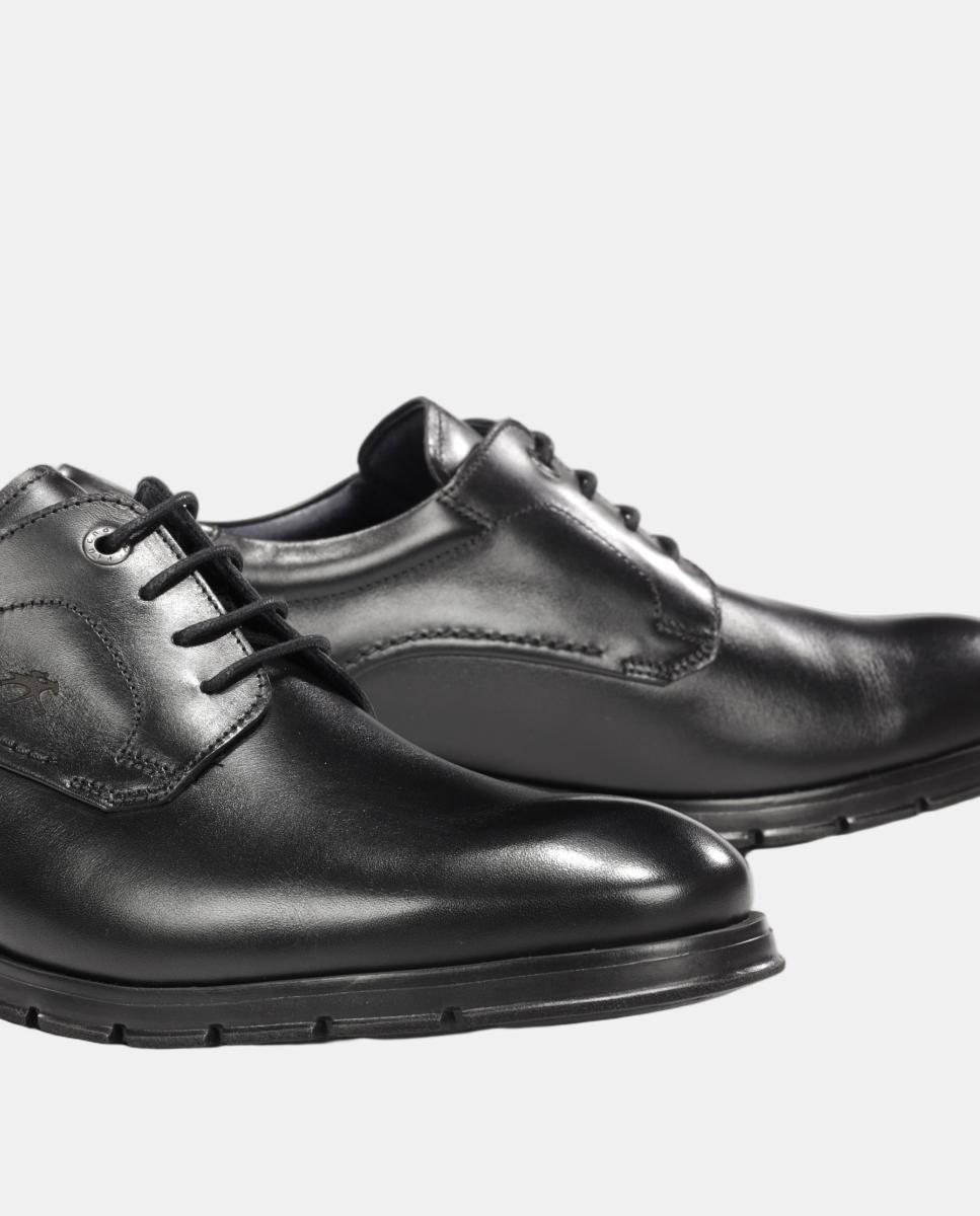 Zapato blucher de hombre en piel con cordones - Fluchos - Negro mate Negro mate-7